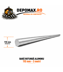 Bara rotunda aluminiu 110 mm, 3 metri, EN AW-2007
